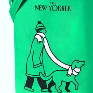 The New Yorker limited-edition tote for the 2024-25  green with dog